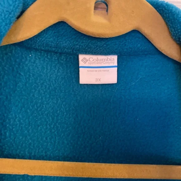 Columbia Teal Fleece Jacket - Picture 2 of 4